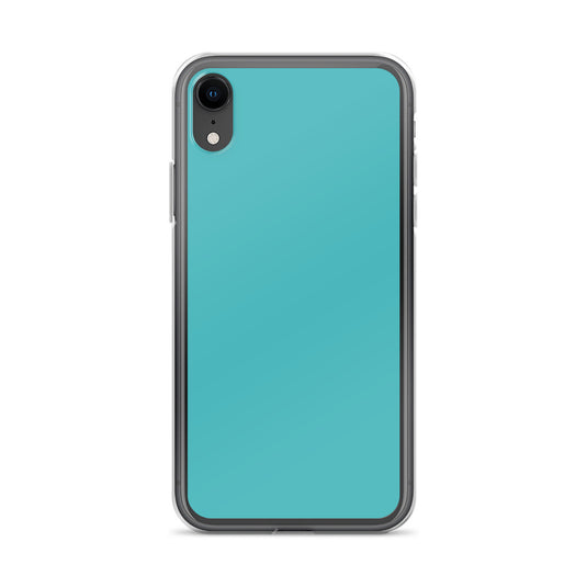 Plain Color Viking Blue iPhone Case Clear Bump Resistant CREATIVETECH