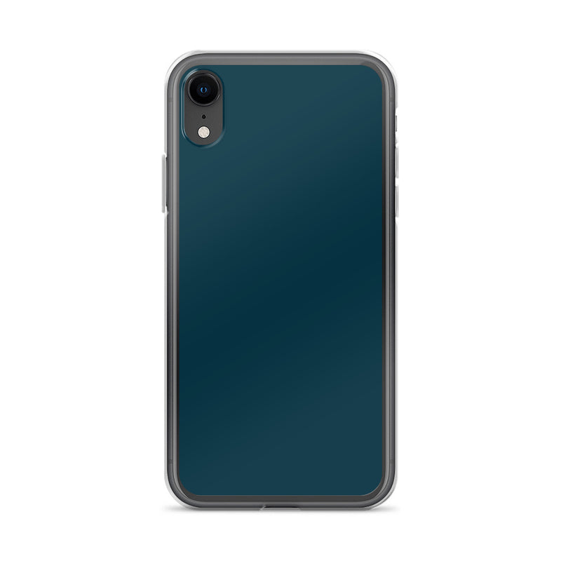 Load image into Gallery viewer, Plain Color Blue Whale iPhone Case Clear Bump Resistant CREATIVETECH