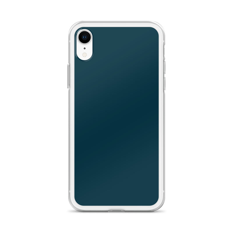 Load image into Gallery viewer, Plain Color Blue Whale iPhone Case Clear Bump Resistant CREATIVETECH