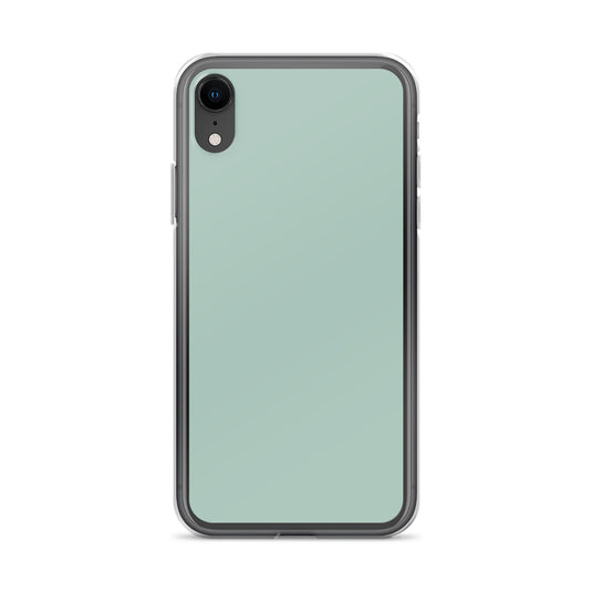 Plain Color Opal Green Blue iPhone Case Clear Bump Resistant CREATIVETECH