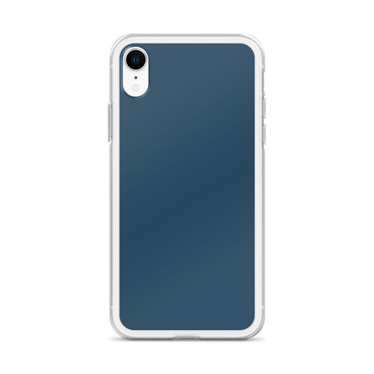 Plain Color Arapawa Blue iPhone Case Clear Bump Resistant CREATIVETECH