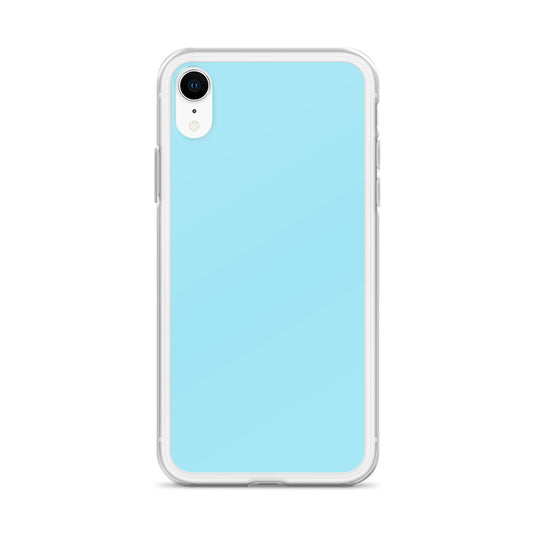 Plain Color Blizzard Blue iPhone Case Clear Bump Resistant CREATIVETECH