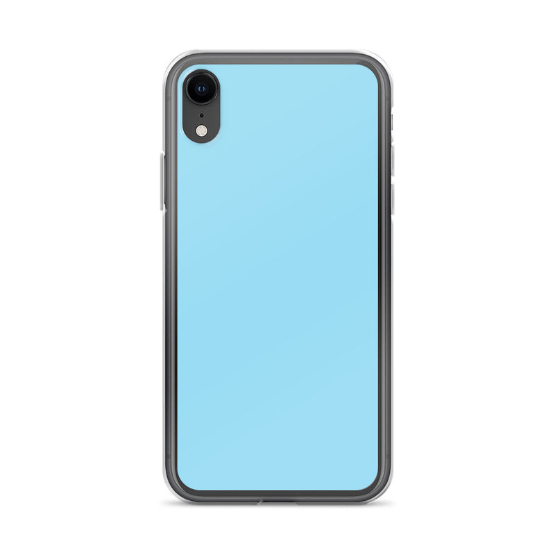 Load image into Gallery viewer, Plain Color Columbia Blue iPhone Case Clear Bump Resistant CREATIVETECH