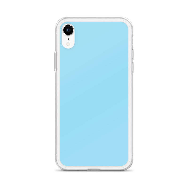 Load image into Gallery viewer, Plain Color Columbia Blue iPhone Case Clear Bump Resistant CREATIVETECH