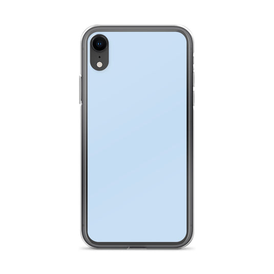 Plain Color Pattens Blue iPhone Case Clear Bump Resistant CREATIVETECH