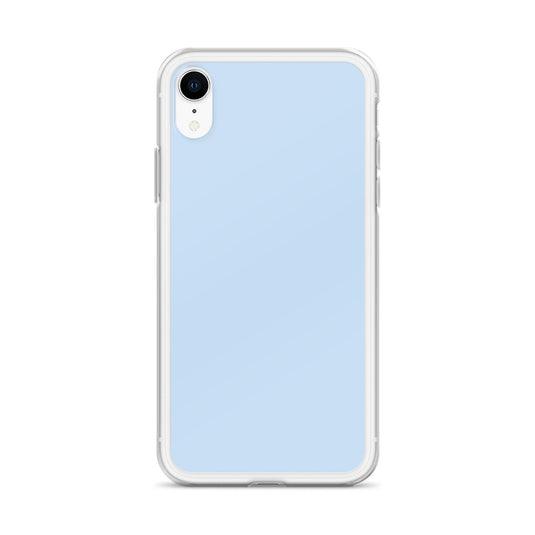 Plain Color Pattens Blue iPhone Case Clear Bump Resistant CREATIVETECH