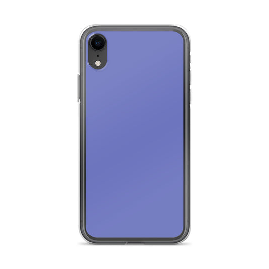 Medium Slate Blue iPhone Clear Thin Case Plain Color CREATIVETECH