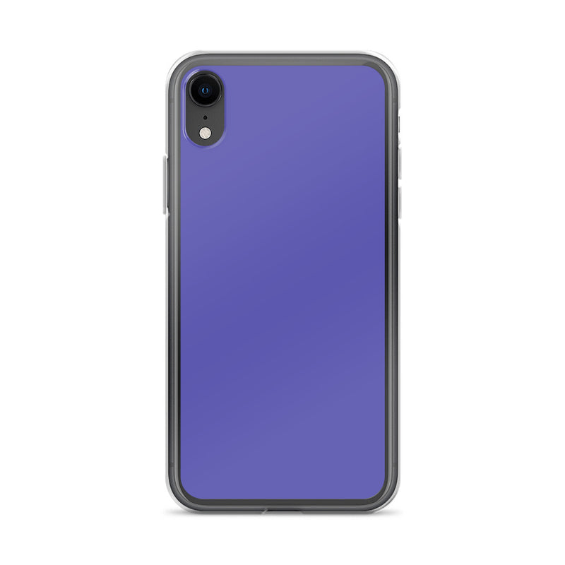 Load image into Gallery viewer, Slate Blue Purple iPhone Clear Thin Case Plain Color CREATIVETECH