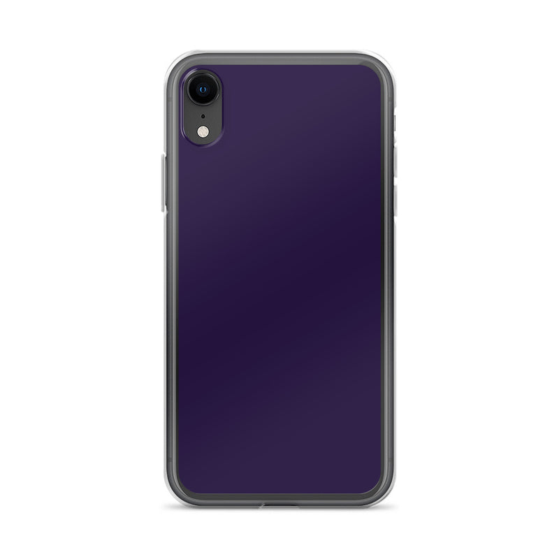 Load image into Gallery viewer, Tolopea Dark Purple iPhone Clear Thin Case Plain Color CREATIVETECH
