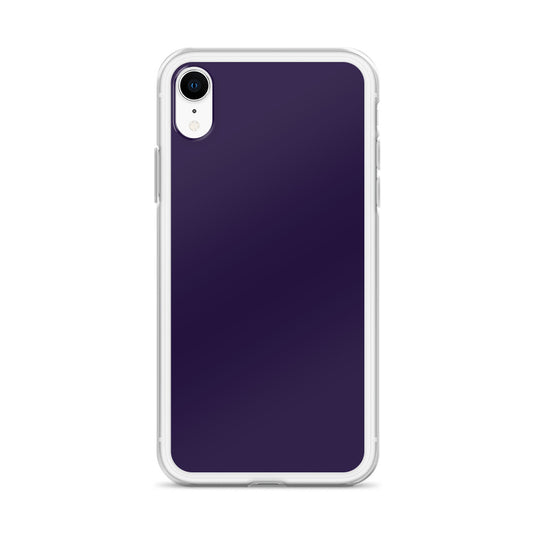 Tolopea Dark Purple iPhone Clear Thin Case Plain Color CREATIVETECH