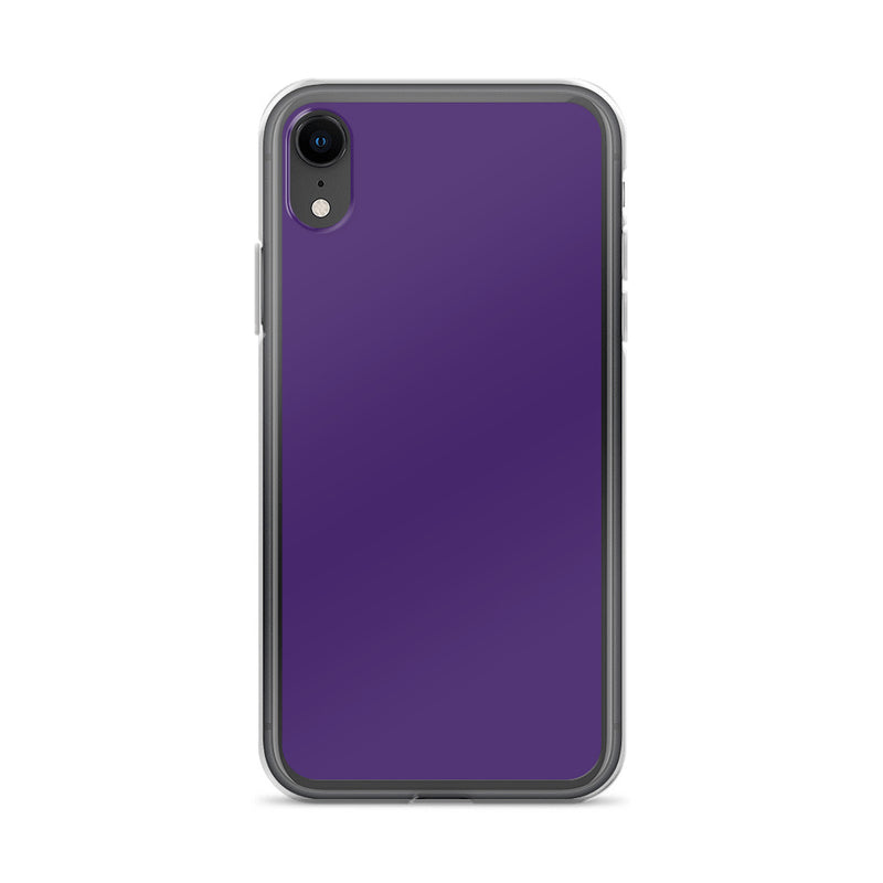 Load image into Gallery viewer, Purple iPhone Clear Thin Case Plain Color CREATIVETECH
