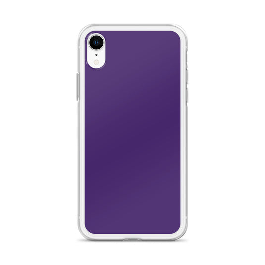 Purple iPhone Clear Thin Case Plain Color CREATIVETECH
