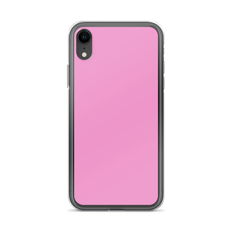 Load image into Gallery viewer, Lavender Rose Pink iPhone Clear Thin Case Plain Color CREATIVETECH