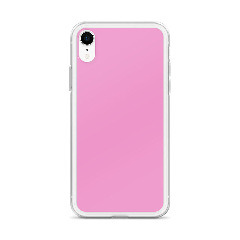 Load image into Gallery viewer, Lavender Rose Pink iPhone Clear Thin Case Plain Color CREATIVETECH