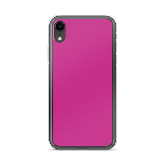 Medium Red Violet iPhone Clear Thin Case Plain Color CREATIVETECH