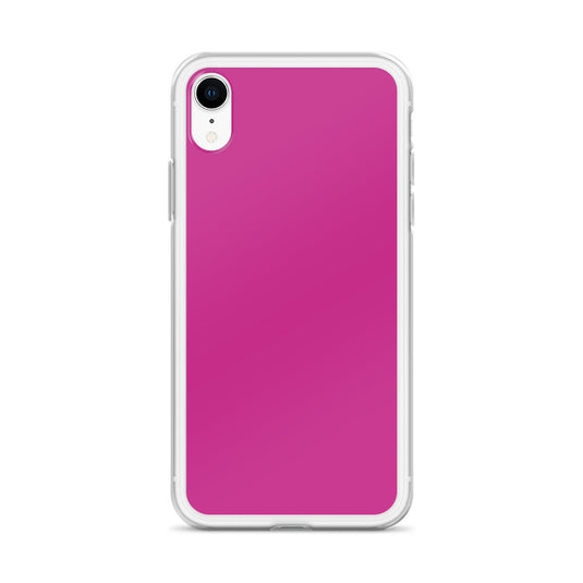 Medium Red Violet iPhone Clear Thin Case Plain Color CREATIVETECH