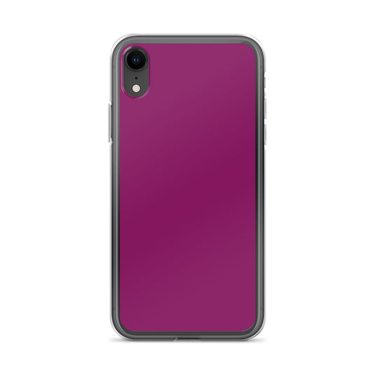 Eggplant Purple iPhone Clear Thin Case Plain Color CREATIVETECH