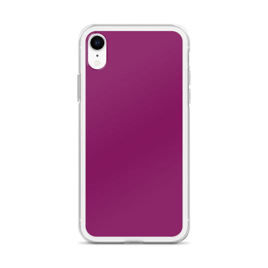 Eggplant Purple iPhone Clear Thin Case Plain Color CREATIVETECH
