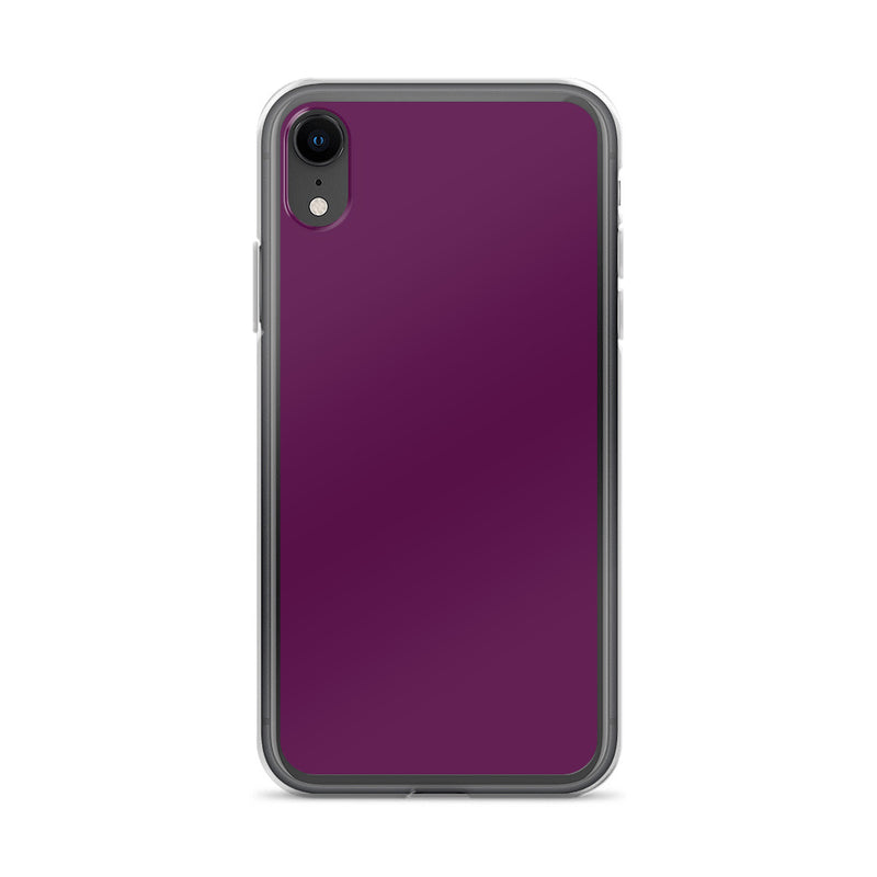 Load image into Gallery viewer, Tyrian Purple iPhone Clear Thin Case Plain Color CREATIVETECH
