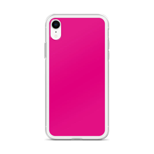 Violet Red Pink iPhone Clear Thin Case Plain Color CREATIVETECH