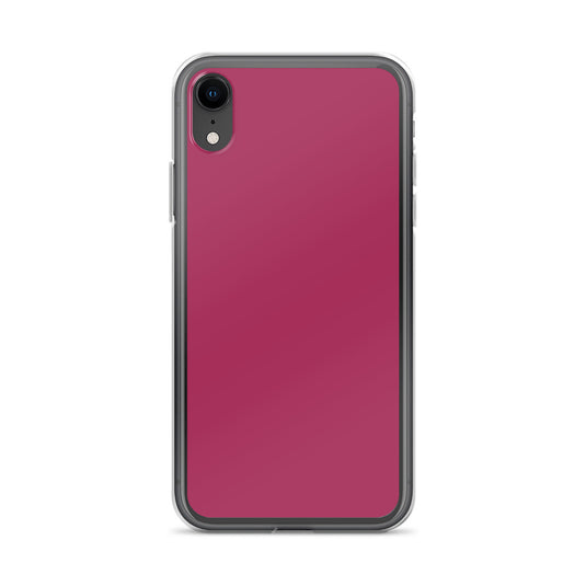 Lipstick Pink Red iPhone Clear Thin Case Plain Color CREATIVETECH