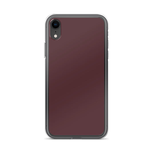 Cab Sav Brown iPhone Clear Thin Case Plain Color CREATIVETECH