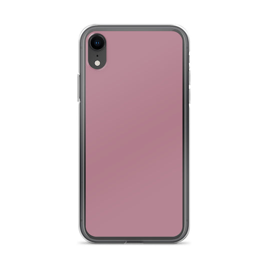 Tapestry Deep Ash Pink iPhone Clear Thin Case Plain Color CREATIVETECH