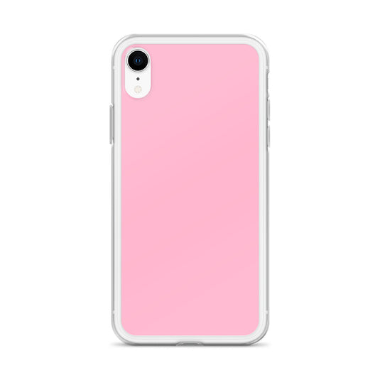 Cotton Candy Pink iPhone Clear Thin Case Plain Color CREATIVETECH