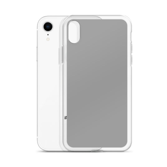 Plain Color Nobel Grey iPhone Case Clear Bump Resistant Flexible CREATIVETECH