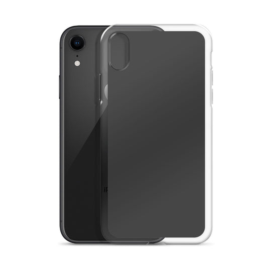 Plain Color Eclipse dark Grey iPhone Case Clear Bump Resistant Flexible CREATIVETECH