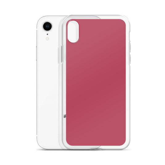 Plain Color Hippie Pink iPhone Case Clear Bump Resistant Flexible CREATIVETECH