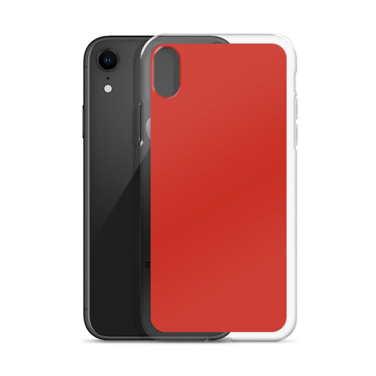 Plain Color Harley Red iPhone Case Clear Bump Resistant Flexible CREATIVETECH
