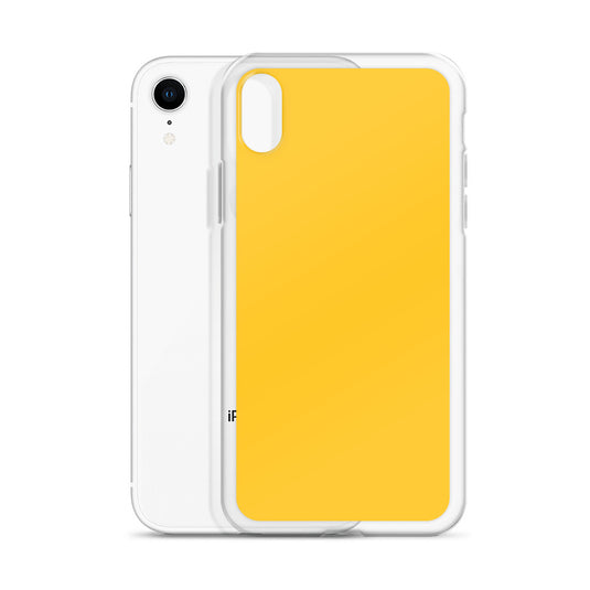 Plain Color Yellow iPhone Case Clear Bump Resistant CREATIVETECH
