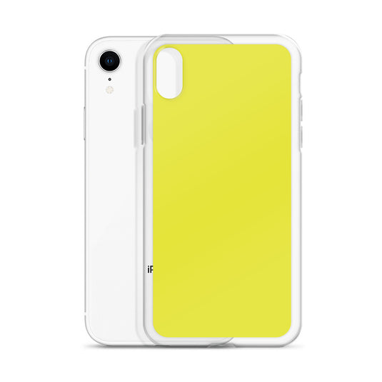 Plain Color Starship Yellow iPhone Case Clear Bump Resistant CREATIVETECH