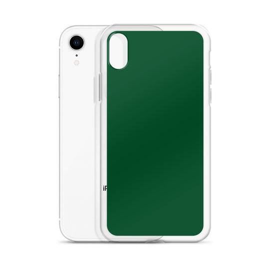 Plain Color Forest Green iPhone Case Clear Bump Resistant CREATIVETECH