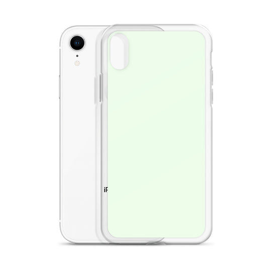 Plain Color Honeydew Green iPhone Case Clear Bump Resistant CREATIVETECH