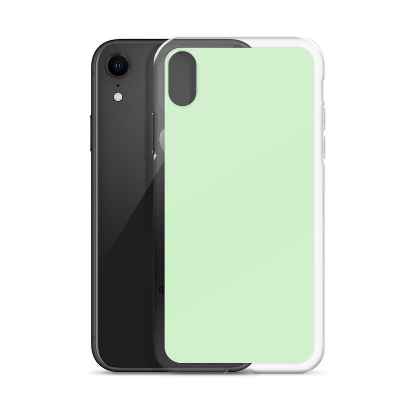 Load image into Gallery viewer, Plain Color Tara Green iPhone Case Clear Bump Resistant CREATIVETECH