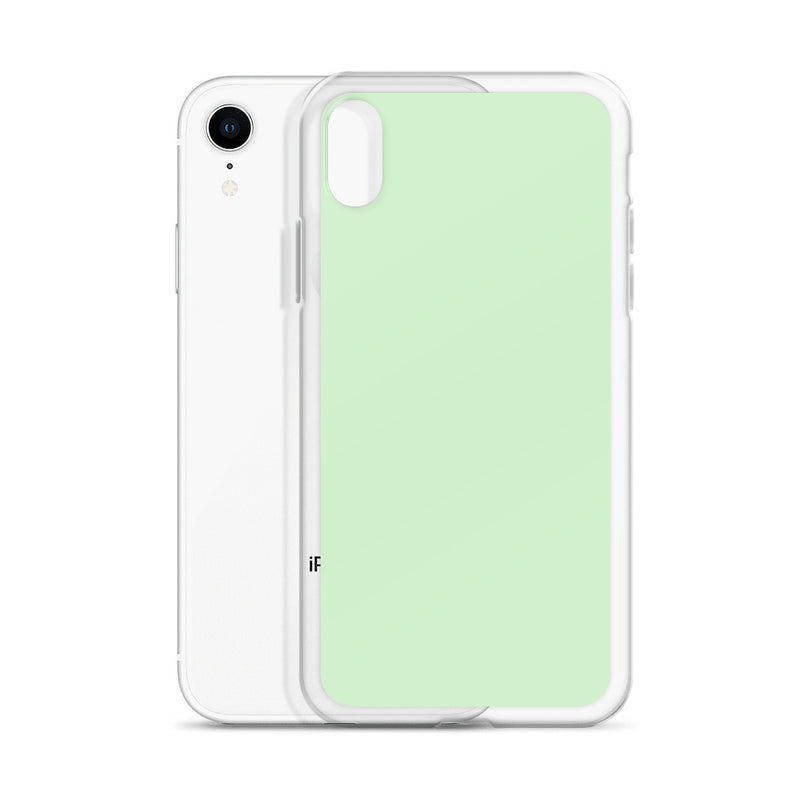 Load image into Gallery viewer, Plain Color Tara Green iPhone Case Clear Bump Resistant CREATIVETECH