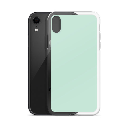 Plain Color Aero Green iPhone Case Clear Bump Resistant CREATIVETECH
