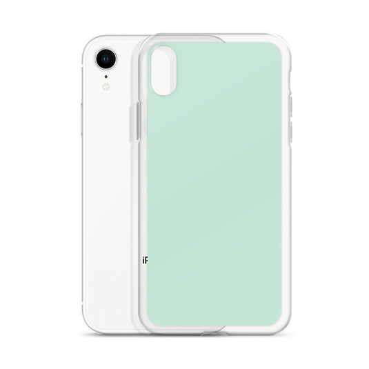 Plain Color Aero Green iPhone Case Clear Bump Resistant CREATIVETECH
