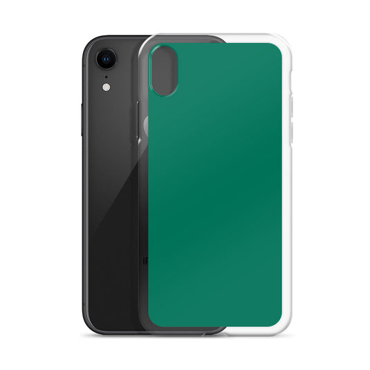 Plain Color Tropical Rain Forest Green iPhone Case Clear Bump Resistant CREATIVETECH