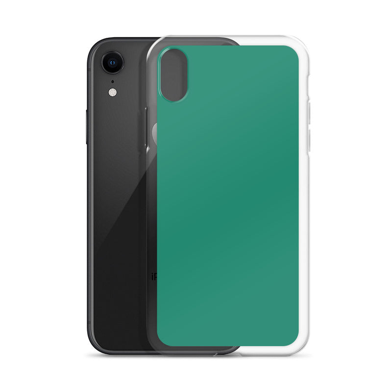 Load image into Gallery viewer, Plain Color Elf Green iPhone Case Clear Bump Resistant CREATIVETECH