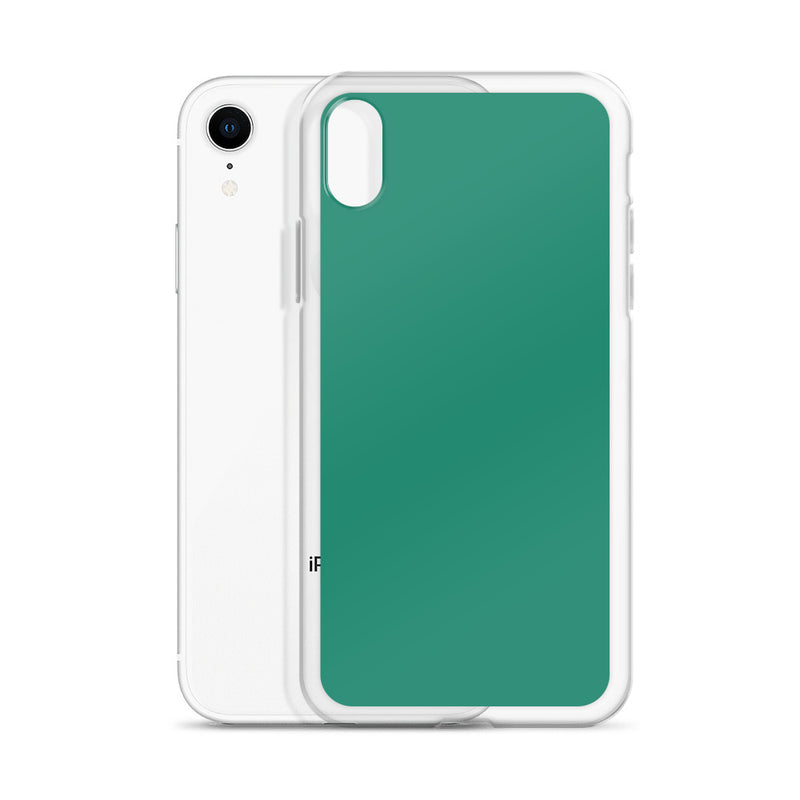 Load image into Gallery viewer, Plain Color Elf Green iPhone Case Clear Bump Resistant CREATIVETECH