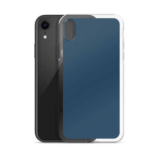 Plain Color Arapawa Blue iPhone Case Clear Bump Resistant CREATIVETECH