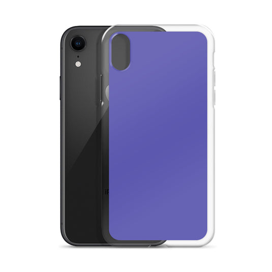 Slate Blue Purple iPhone Clear Thin Case Plain Color CREATIVETECH