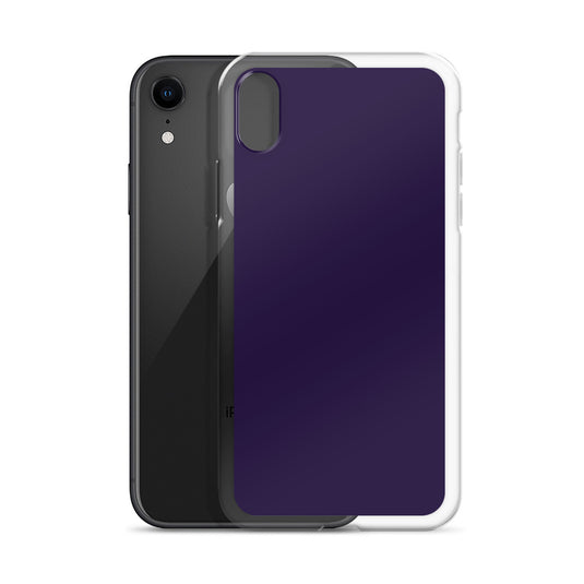 Tolopea Dark Purple iPhone Clear Thin Case Plain Color CREATIVETECH