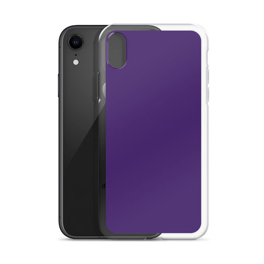 Purple iPhone Clear Thin Case Plain Color CREATIVETECH