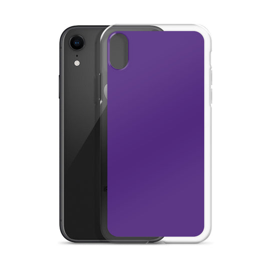 Indigo Purple iPhone Clear Thin Case Plain Color CREATIVETECH