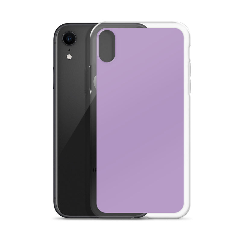 Load image into Gallery viewer, East Side Violet Purple iPhone Clear Thin Case Plain Color CREATIVETECH