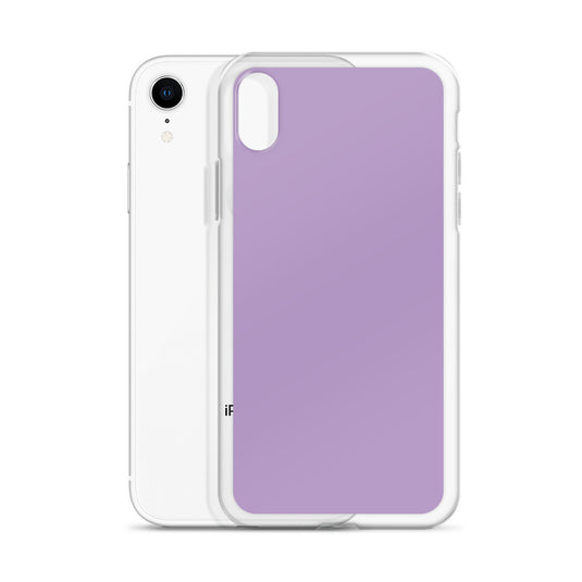 East Side Violet Purple iPhone Clear Thin Case Plain Color CREATIVETECH